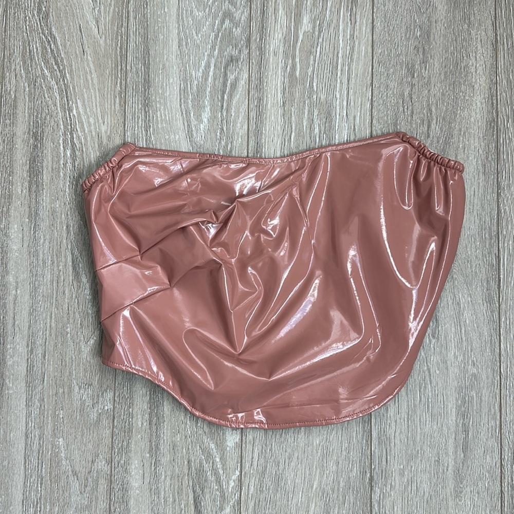 Pretty little thing pink latex top